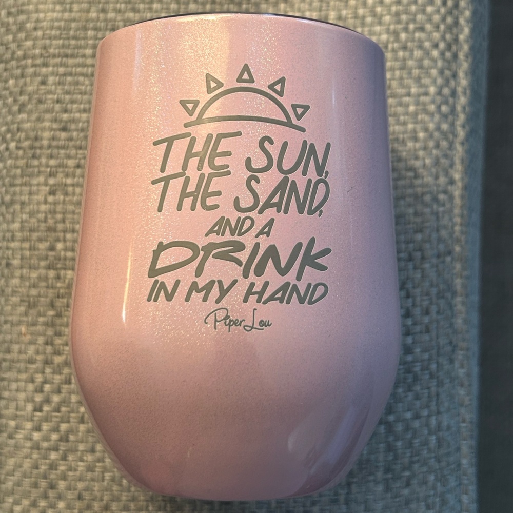 Piper Lou Insulated Stemless Wine Cup & Lid - NWT